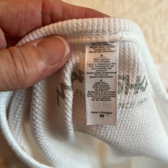 Marushka Hand Printed Cardinal Long Sleeve Tee Medium Relaxed Garden Birding - Picture 15 of 15